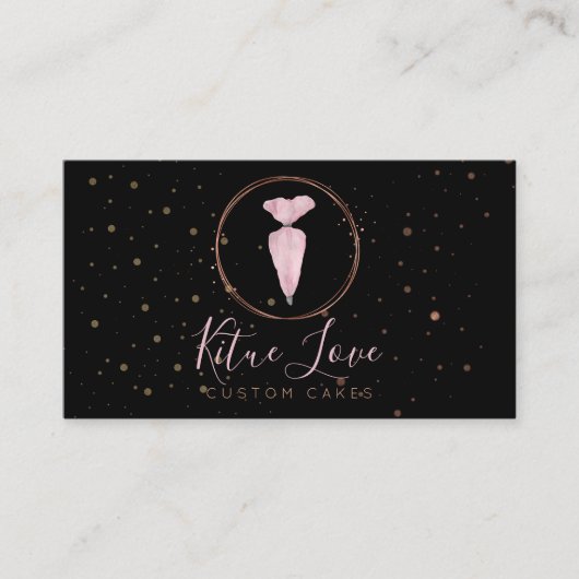Bäckerei Konditorei Patisserie Kuchen Maker Visitenkarte (Vorderseite)