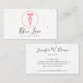 Bäckerei Konditorei Patisserie Pink Cake Maker Visitenkarte (Vorne/Hinten)