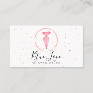 Bäckerei Konditorei Patisserie Pink Cake Maker Visitenkarte