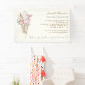 Bäckerei Konditorei Pink Blume Boho Creative Banner (Insitu)