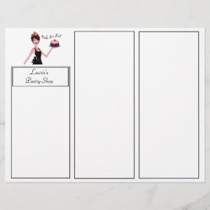 Bäckerei Konditorei Shop Tri-Fold Broschüren