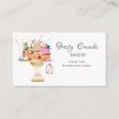 Bäckerei Konditorei Süßigkeiten CupcakesVisiten Visitenkarte (Vorderseite)