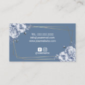 Bäckerei Konditorgebäck Koch Blue Blume & Bienen S Visitenkarte (Rückseite)