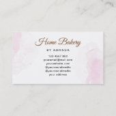 Bäckerei-Küchen-Kätzchen Visitenkarte (Rückseite)