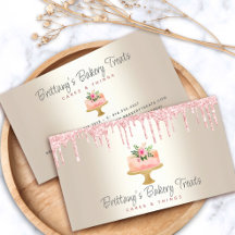Bäckerei Kuchen Rosa Glitzer Tropfen Dessert Gold