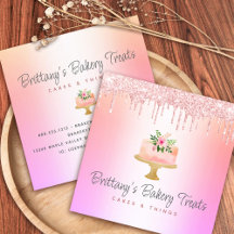 Bäckerei Kuchen Rosa Glitzer Tropfen Rainbow Ombre