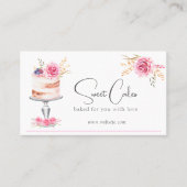 Bäckerei Kuchen Rosa Wählen Sie eine andere Option Visitenkarte (Vorderseite)