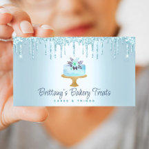 Bäckerei Kuchen Türkis Konditorei Glitzer Tropfen 
