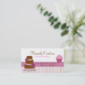 Bäckerei-Kuchen-Visitenkarte Visitenkarte (Stehend Vorderseite)