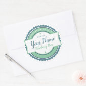 Bäckerei Label Küche Sticker Aqua Blue (Umschlag)