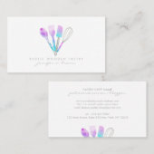 Bäckerei Löffel rollend Button Kuchen Konditorei G Visitenkarte (Vorne/Hinten)