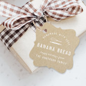 Bäckerei Logo Holiday Baking Geschenk Kraft Geschenkanhänger