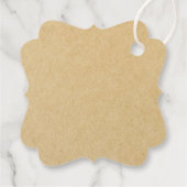 Bäckerei Logo Holiday Baking Geschenk Kraft Geschenkanhänger (Rückseite)