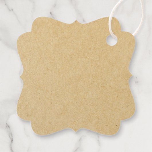 Bäckerei Logo Holiday Baking Geschenk Kraft Geschenkanhänger (Rückseite)