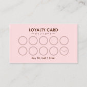 Bäckerei Loyalty Cupcake Cherry Rote Wasserfarbe Visitenkarte (Rückseite)