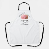 Bäckerei-Macarons-Konditor-Süß-Moderne Wasserfarbe Schürze (Vorderseite)