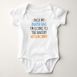 Bäckerei Mama Funny Baking Baby Sprichwort Strampler