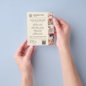 Bäckerei-Menü Benutzerdefiniertes Logo QR-Code Cre Flyer (Gruppe)