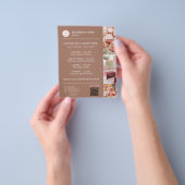 Bäckerei-Menü Benutzerdefiniertes Logo QR-Code Flyer (Gruppe)