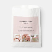 Bäckerei Minimal rosa Foto Business Geschenktütchen (Vorderseite)
