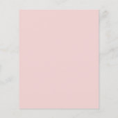 Bäckerei-Minimalist-Promotion-Rabatt-QR-Code Rosa Flyer (Hinten)