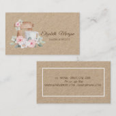 Bäckerei Mischpult Blume Kraft Visitenkarte (Vorne/Hinten)