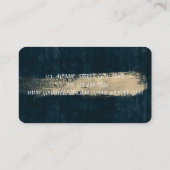 Bäckerei, Mixer-Blume, Pinselstrich blau Visitenkarte (Rückseite)