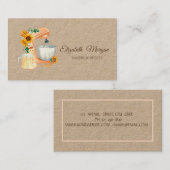 Bäckerei Mixer Sonnenblumen Kraft Visitenkarte (Vorne/Hinten)