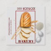 Bäckerei, moderne Visitenkarte (Vorderseite)