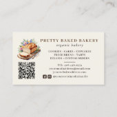 Bäckerei Modernes Aquarellbrot Visitenkarte (Rückseite)