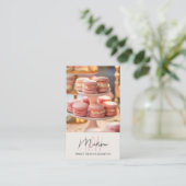 Bäckerei-Monogramm-Logo Visitenkarte (Stehend Vorderseite)