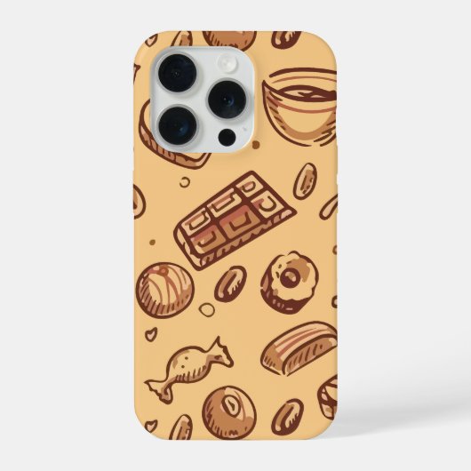 Bäckerei nahtloses Muster iPhone Hülle (Rückseite)