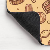 Bäckerei nahtloses Muster Mousepad (Ecke)