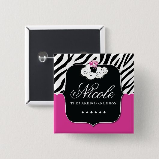 BÄCKEREI-NAMENSSCHILD BUTTON (Vorne & Hinten)