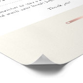 Bäckerei oder Caterer Frühstück/Küche Sicherheit C Poster (Ecke)