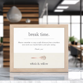 Bäckerei oder Caterer Frühstück/Küche Sicherheit C Poster