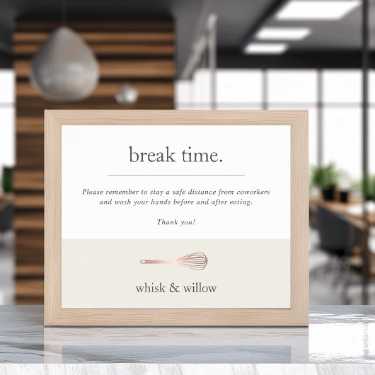 Bäckerei oder Caterer Frühstück/Küche Sicherheit C Poster