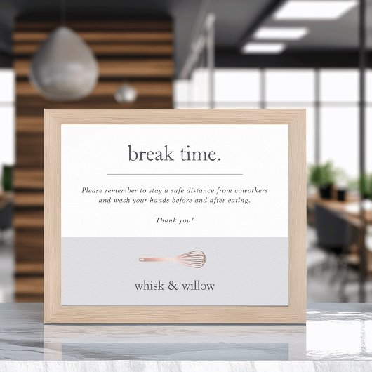 Bäckerei oder Caterer Frühstück/Küche Sicherheit C Poster