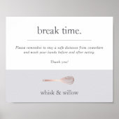 Bäckerei oder Caterer Frühstück/Küche Sicherheit C Poster (Vorne)