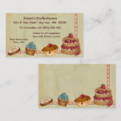 Bäckerei-oder Kuchen-Visitenkarte Visitenkarte (Vorne/Hinten)
