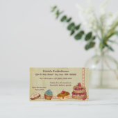 Bäckerei-oder Kuchen-Visitenkarte Visitenkarte (Stehend Vorderseite)