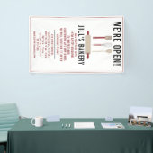 Bäckerei Open Red Kitchen Restaurant Banner (Messeveranstaltung)