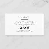 Bäckerei / Patisserie Macaron Visitenkarte (Rückseite)