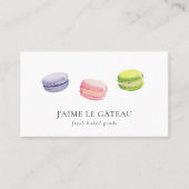 Bäckerei / Patisserie Macaron Visitenkarte (Vorderseite)