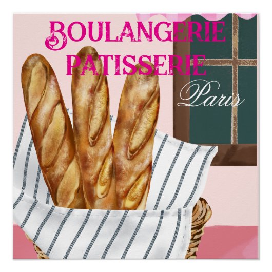 Bäckerei Poster (Vorderseite)