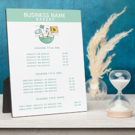 Bäckerei | Preise und Dienstleistungen Display Pla Fotoplatte