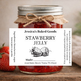 Bäckerei-Produktetikett SD01_3rtb Rechteckiger Aufkleber