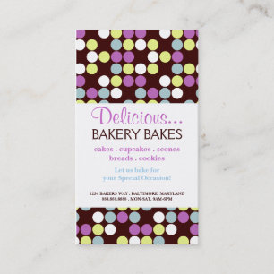 Bäckerei-Punkte  dots2pur der Visitenkarte-  Visitenkarte
