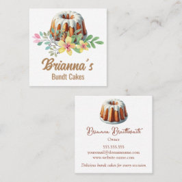 Bäckerei Quadratische Visitenkarte