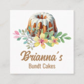 Bäckerei Quadratische Visitenkarte (Vorderseite)